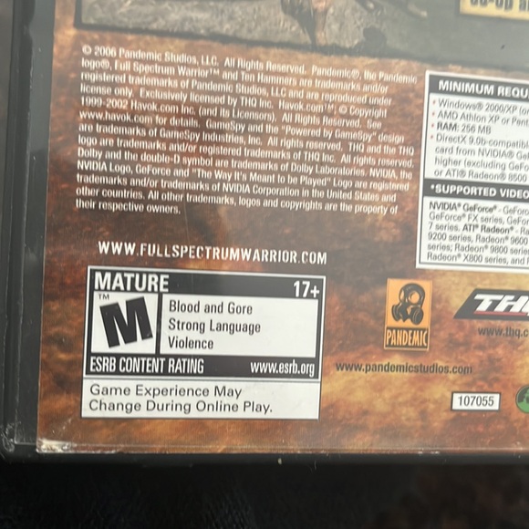 Full Spectrum Warrior Ten Hammers PC CD-Rom Software Game Mature 17+ - Picture 10 of 10